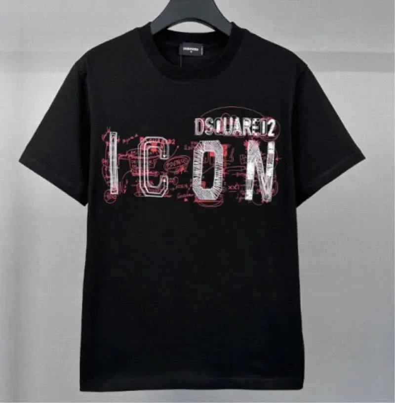 DSQUARED2 Icon Scribble Cool Fit T-Shirt Black
