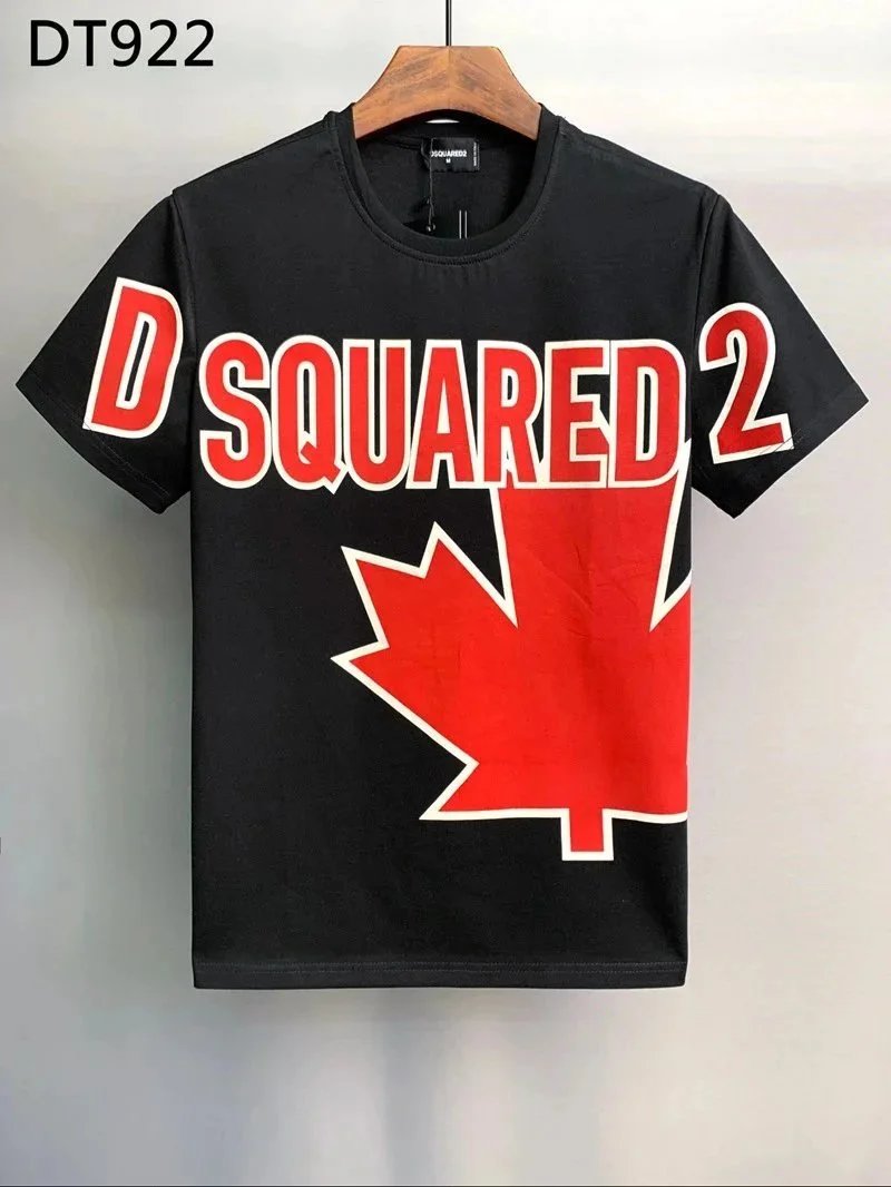 Dsquared2 Maple Leaf Big Logo T-Shirt Black/Red