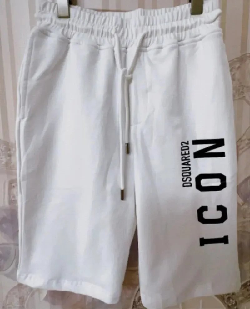 Dsquared2 Vertical Logo Icon Relax Shorts White