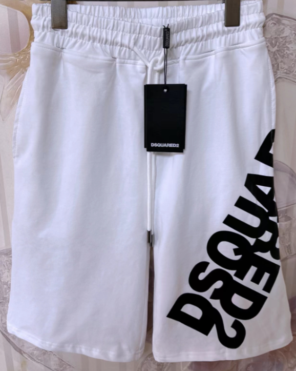 Dsquared2 Vertical Logo Icon Relax Shorts White