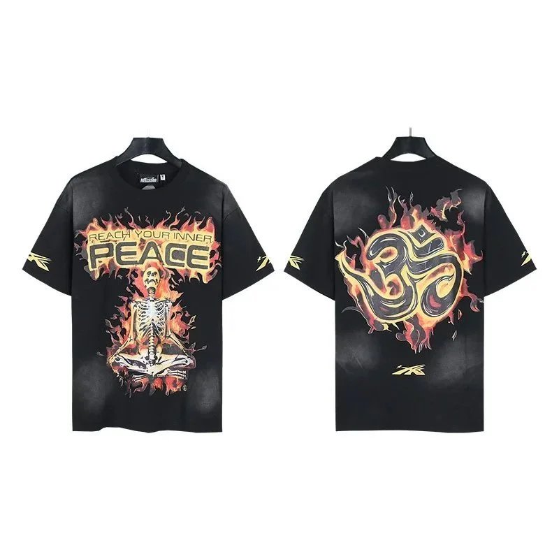 Hellstar Inner Peace Skeleton T-Shirt Black