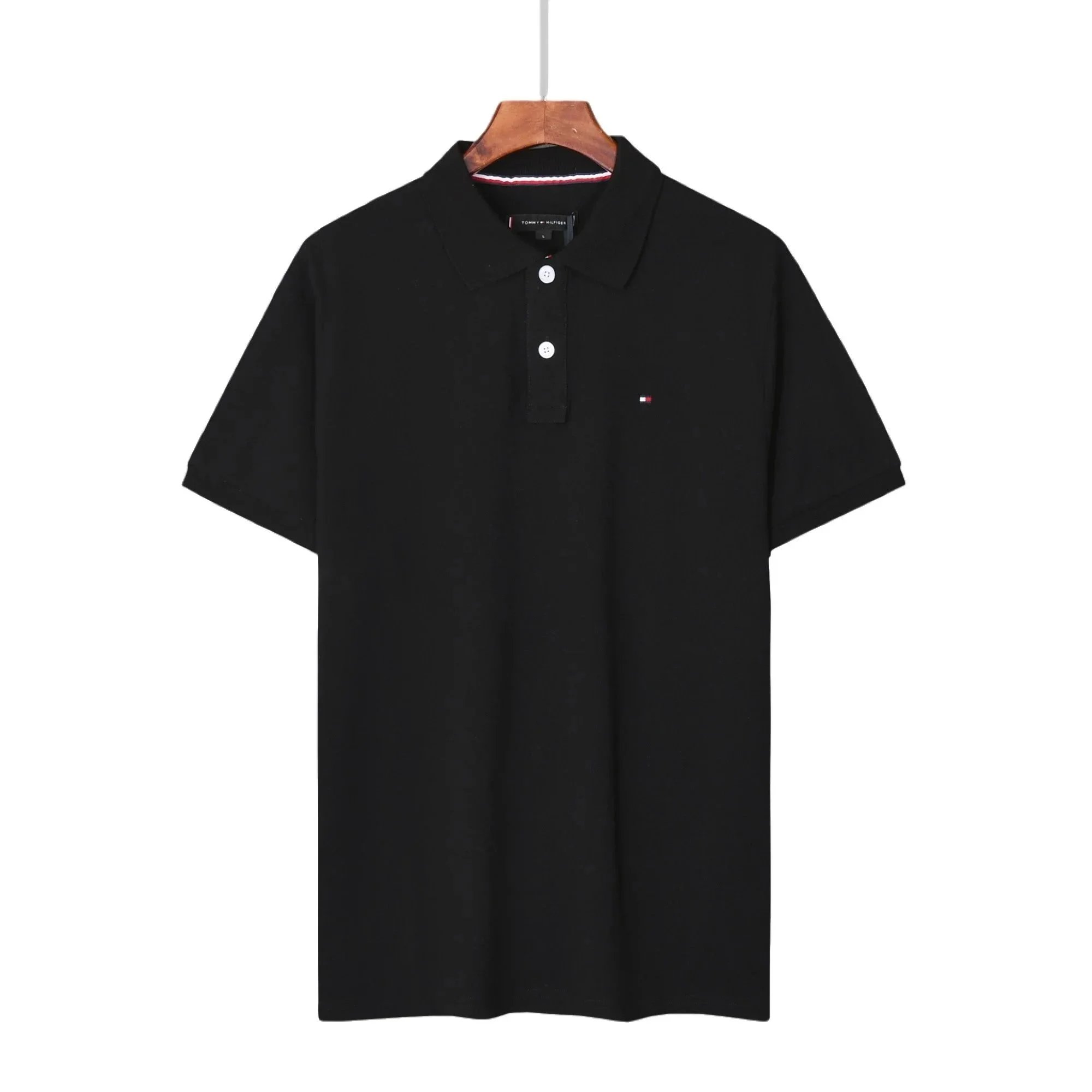 Tommy Hilfiger 1985 Regular Fit Pique Polo Black