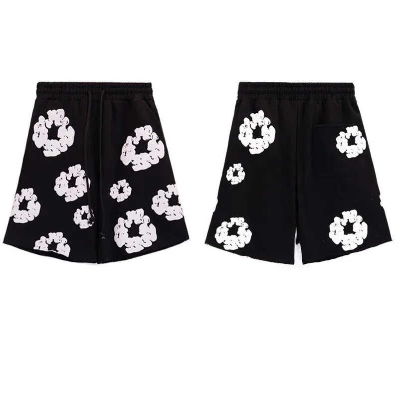 Denim Tears The Cotton Wreath Shorts Black