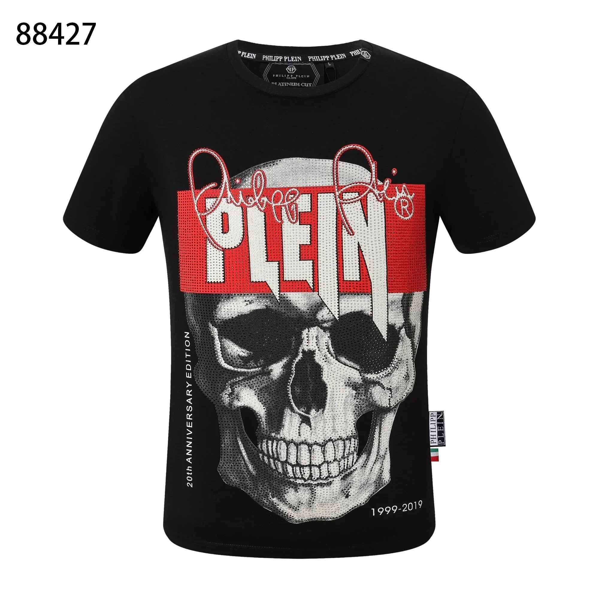 Philipp Plein Bipolar Skull T-Shirt Black