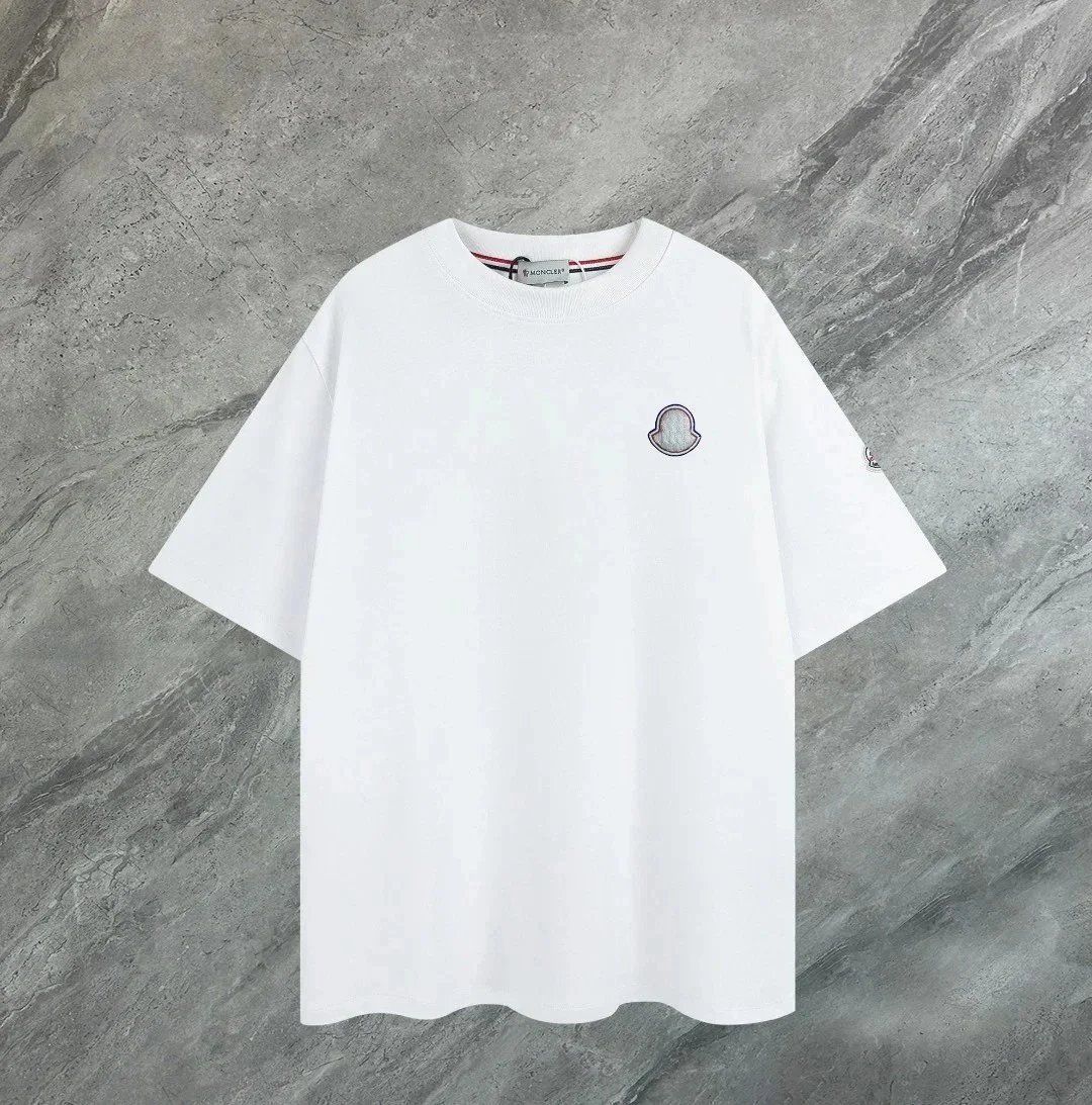 Moncler Logo Patch Crewneck T-Shirt White