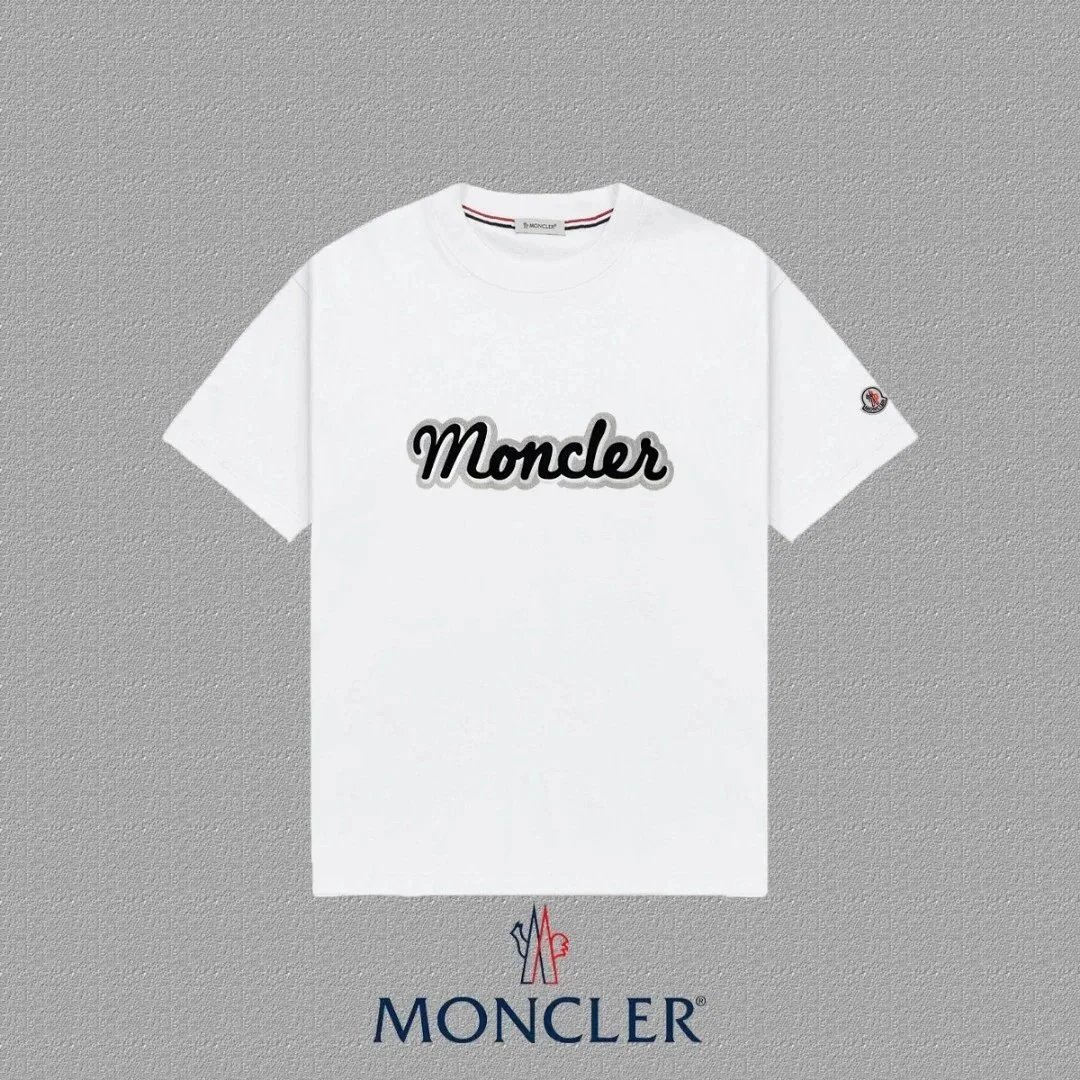 Moncler Grenoble Logo Print Cotton T-Shirt White