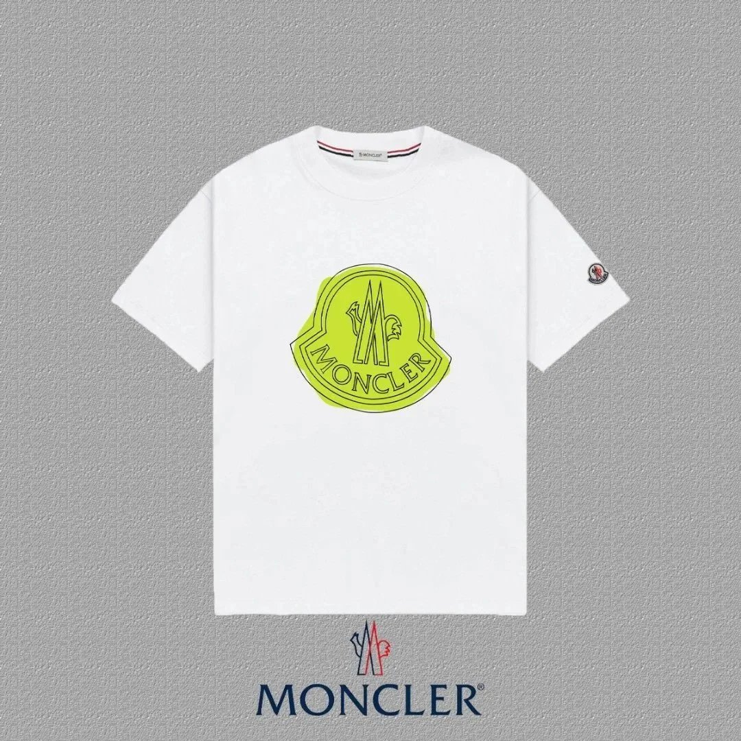 Moncler Grenoble Logo Print Cotton T-Shirt White