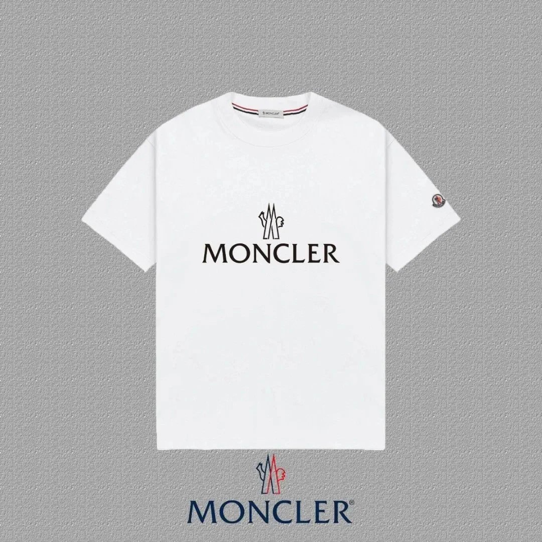 Moncler Grenoble Logo Print Cotton T-Shirt White