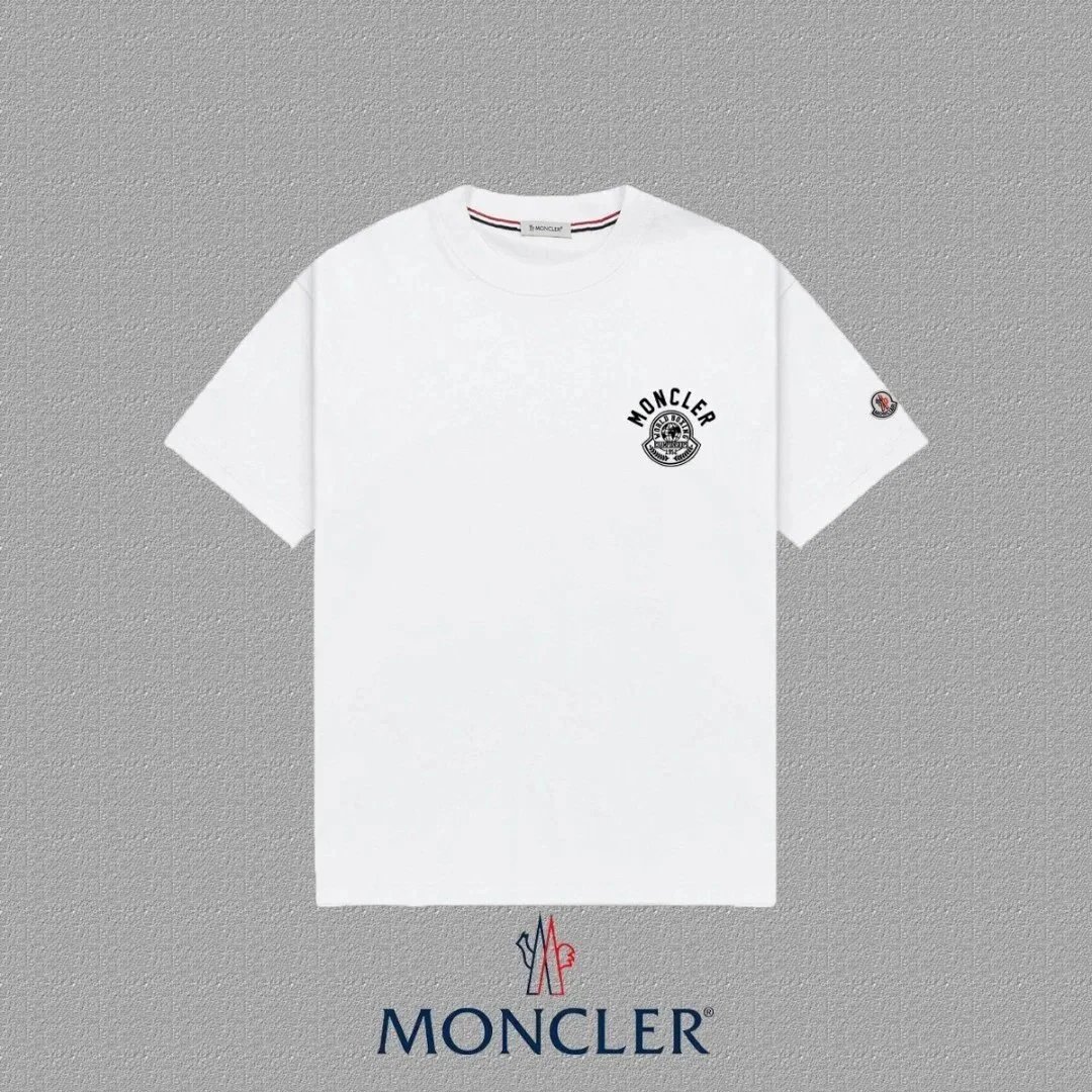 Moncler Grenoble Logo Print Cotton T-Shirt White
