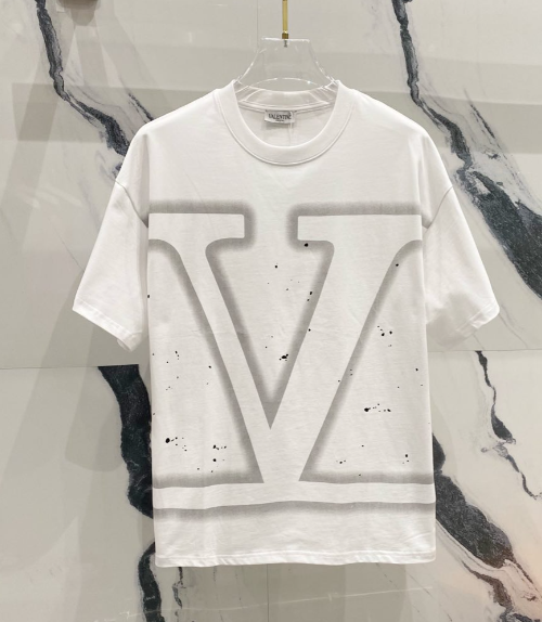 Valentino VLogo Shadow Print T-Shirt White