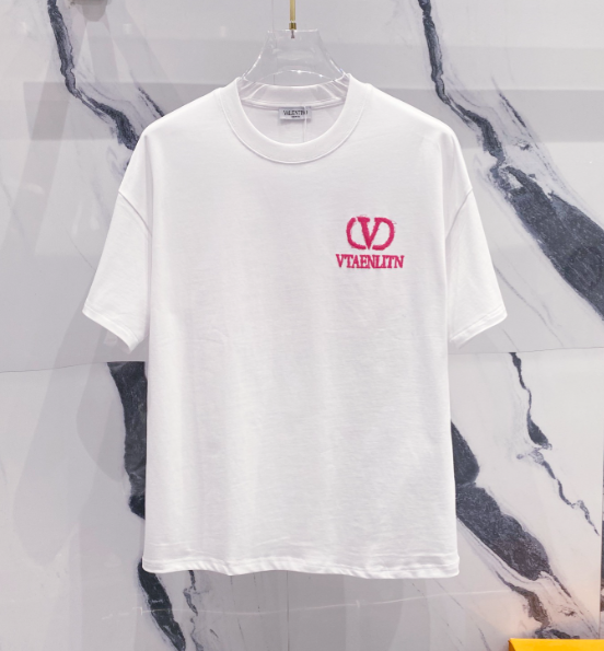Valentino VLogo Shadow Print T-Shirt White