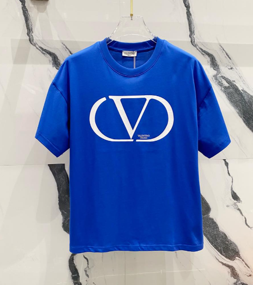 Valentino VLogo Shadow Print T-Shirt White