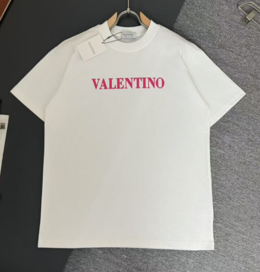 Valentino VLogo Signature Cotton T-Shirt Burgundy