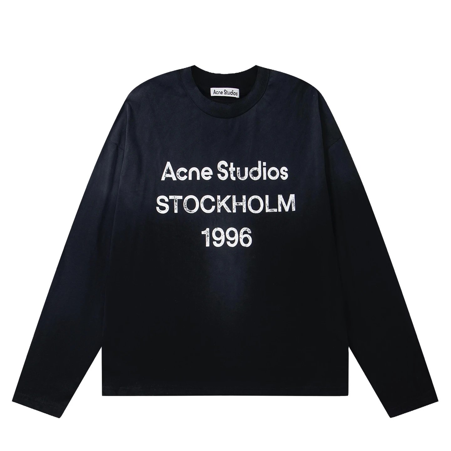 Acne Studios Sprayed 1996 Logo Long Sleeve T-Shirt