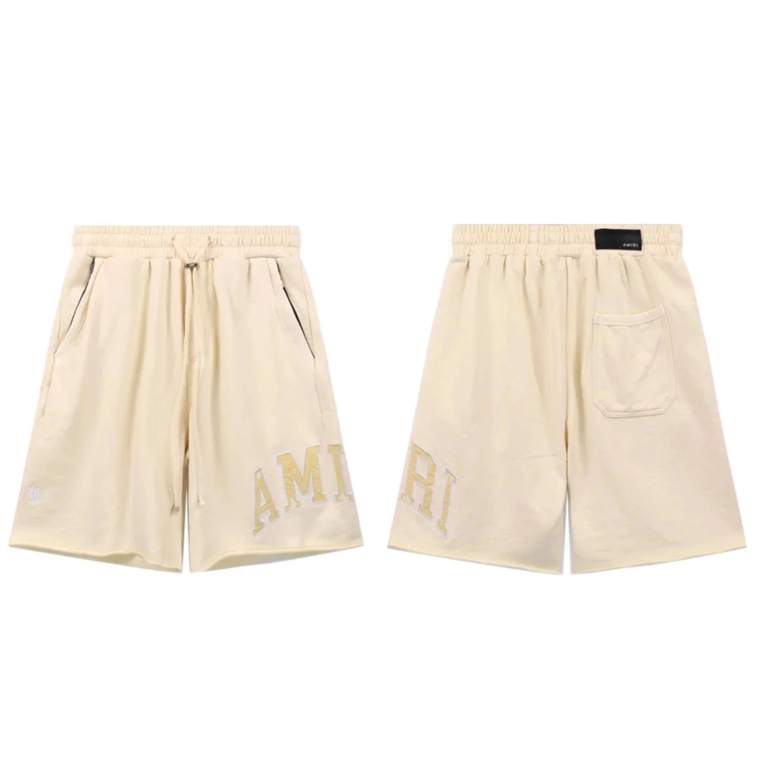 AMIRI Rainbow Drip Logo Swim Shorts Green