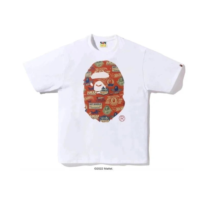 A Bathing Ape x Hot Wheels Ape Head Tee White