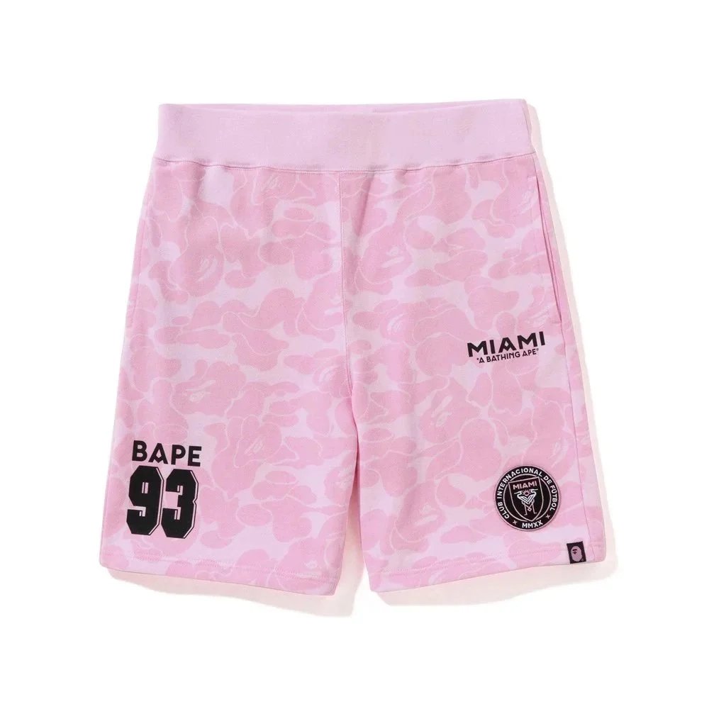 BAPE x Inter Miami CF Camo Sweat Shorts Pink