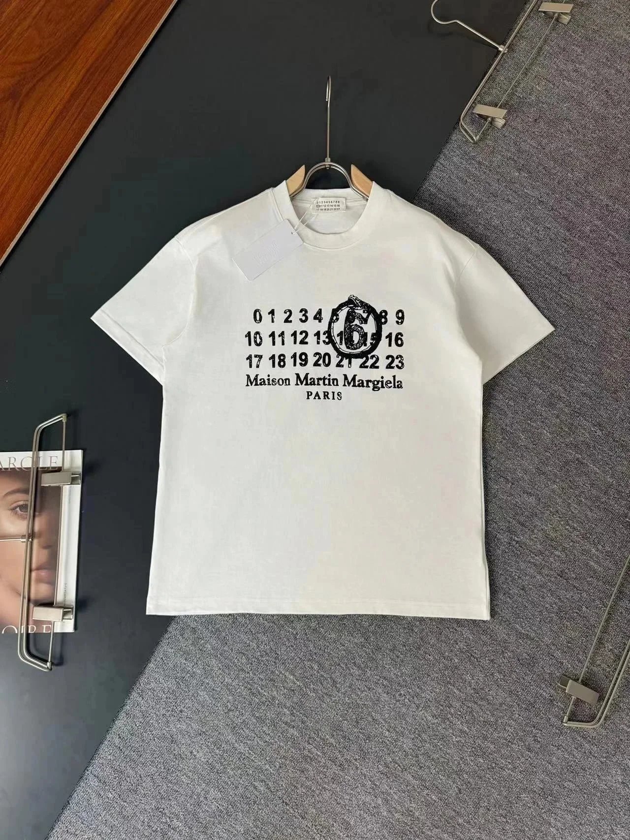 Maison Margiela Numbers Snake Logo T-Shirt White