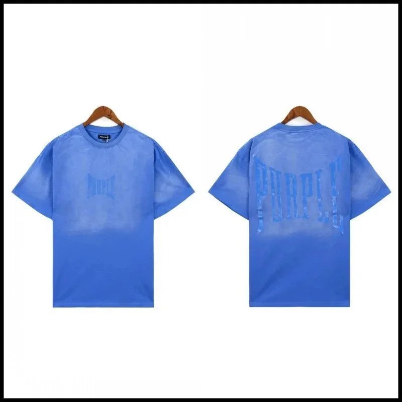 Purple Brand Funk Letter Short Sleeve T-Shirt Black