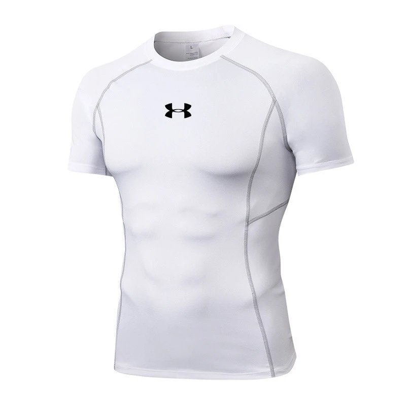 Under Armour HeatGear Armour Compression Short Sleeve T-Shirt White