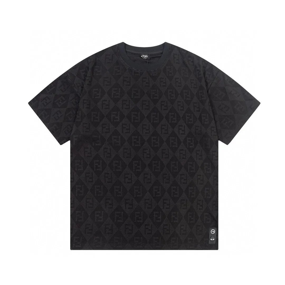 Fendi FF Diamond Jacquard T-Shirt Black