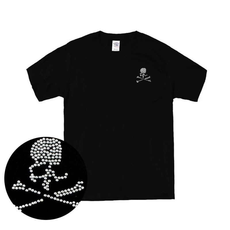 Mastermind Japan Rhinestone Skull T-Shirt Black