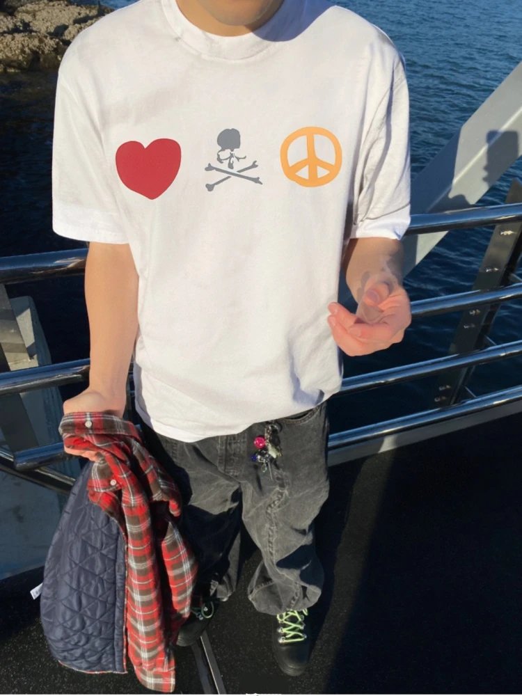 Mastermind World Ying-Yang Peace Tee White