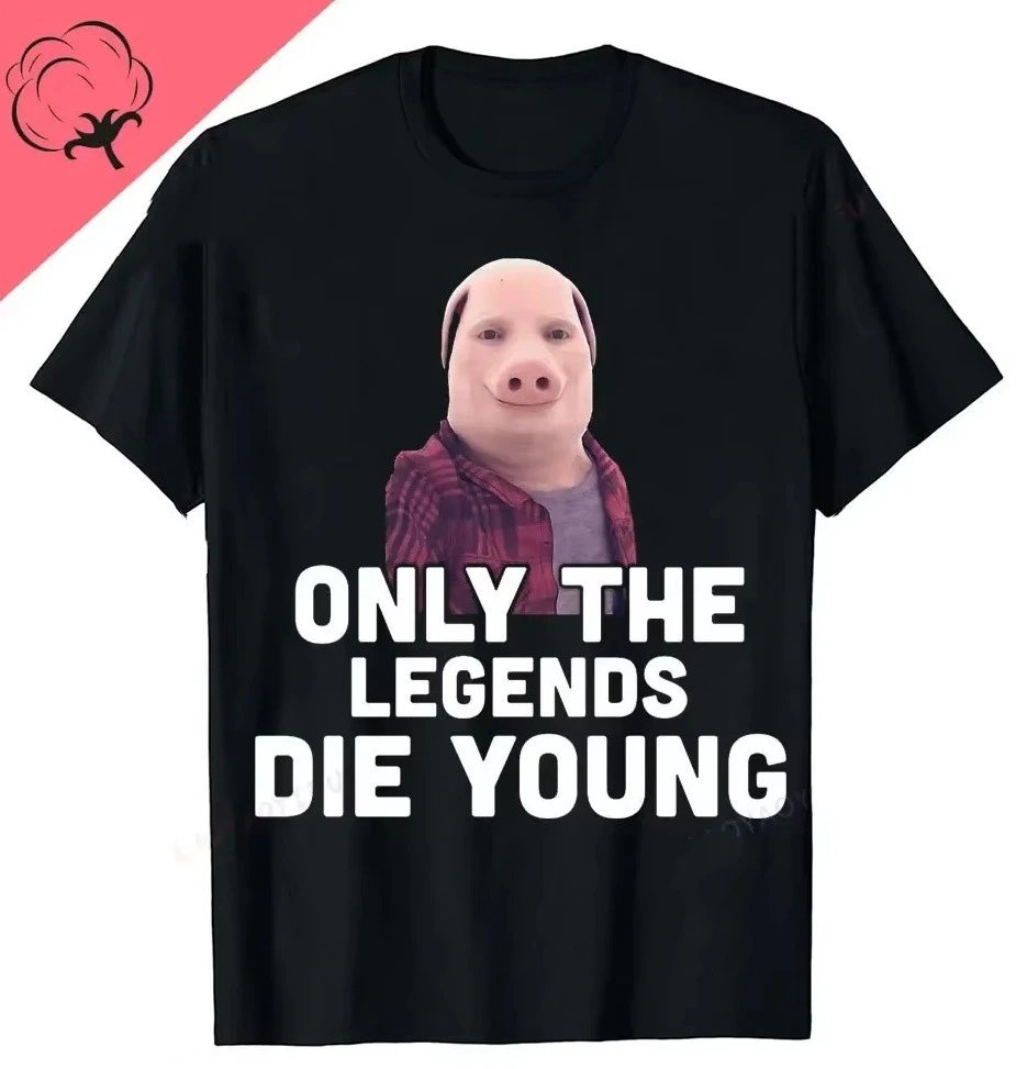 Generic John Pork Is Calling Graphic T-Shirt Black