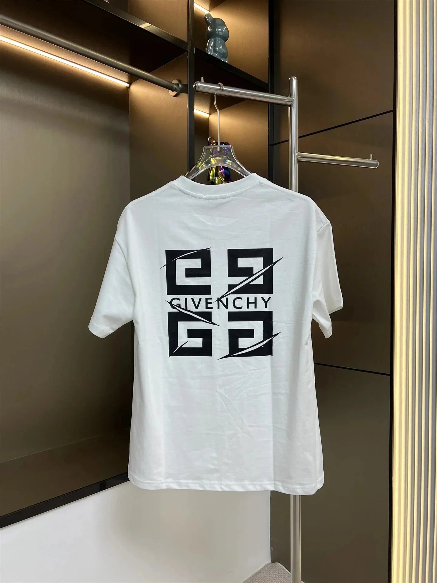 Givenchy Distressed 4G Logo T-Shirt White