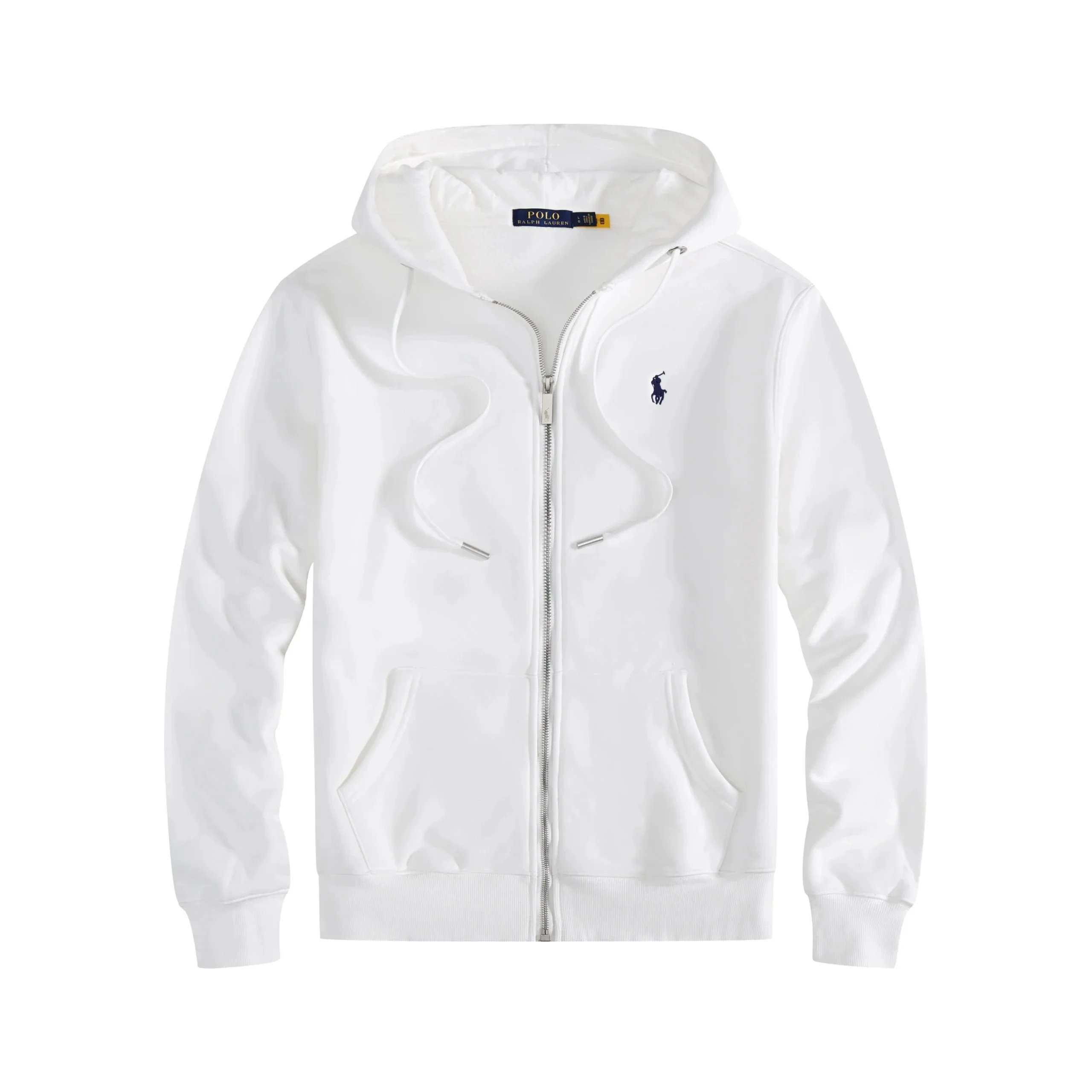 Polo Ralph Lauren Double-Knit Full-Zip Hoodie White