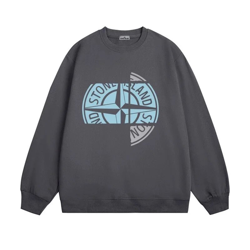 Stone Island Compass Patch Crewneck Sweatshirt Off-White