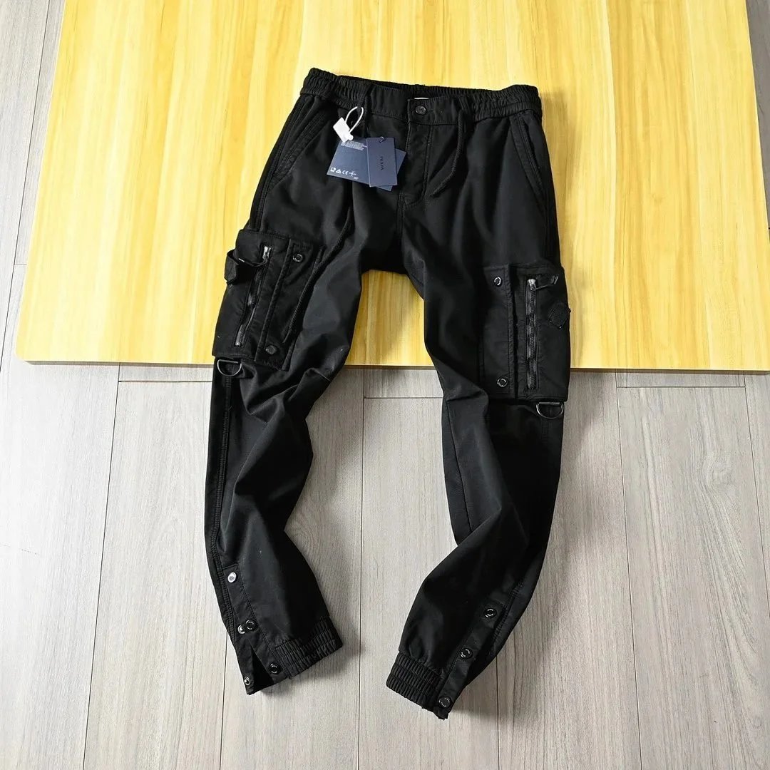 Prada Multi-Pocket Tactical Cargo Pants Black