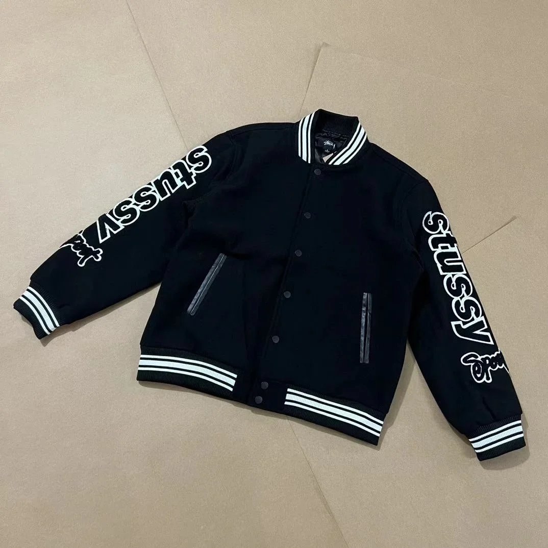 Stüssy Varsity Jacket Competition 'Black'