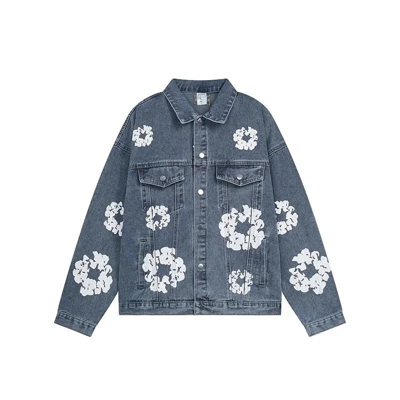 Denim Tears Cotton Wreath Denim Jacket Washed Blue