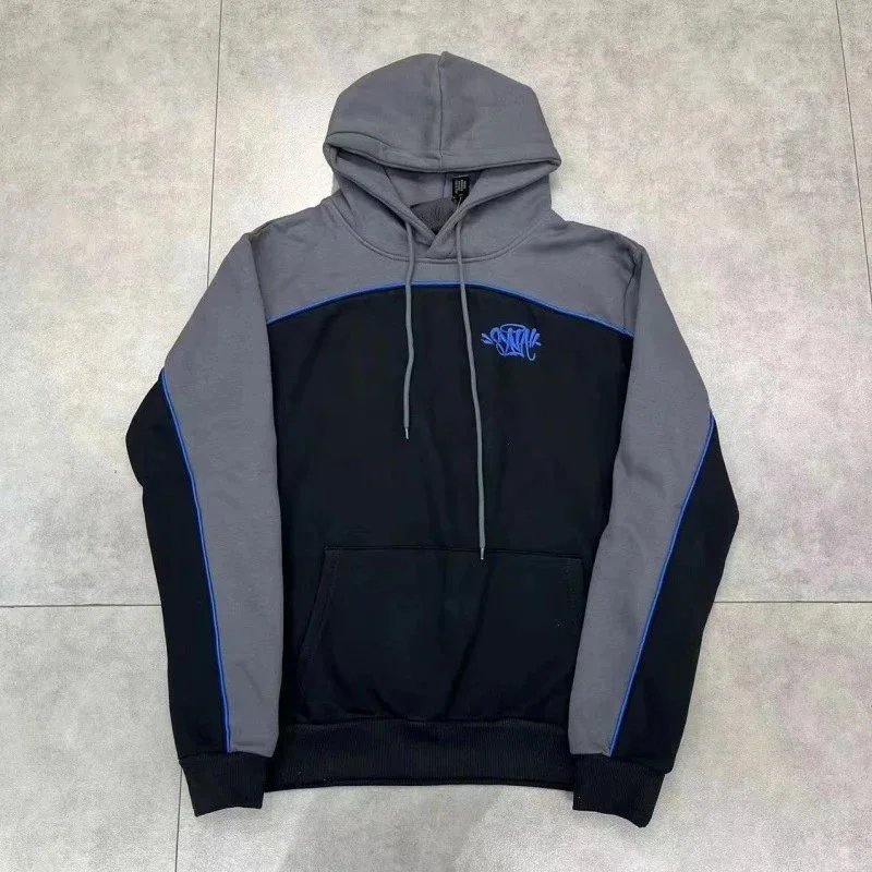 Syna World Team Pipe Hoodie Black/Grey/Cobalt Blue