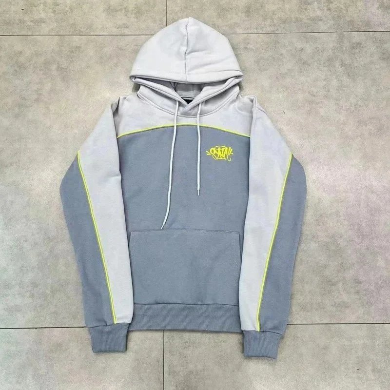 Syna World Team Pipe Hoodie Black/Grey/Cobalt Blue