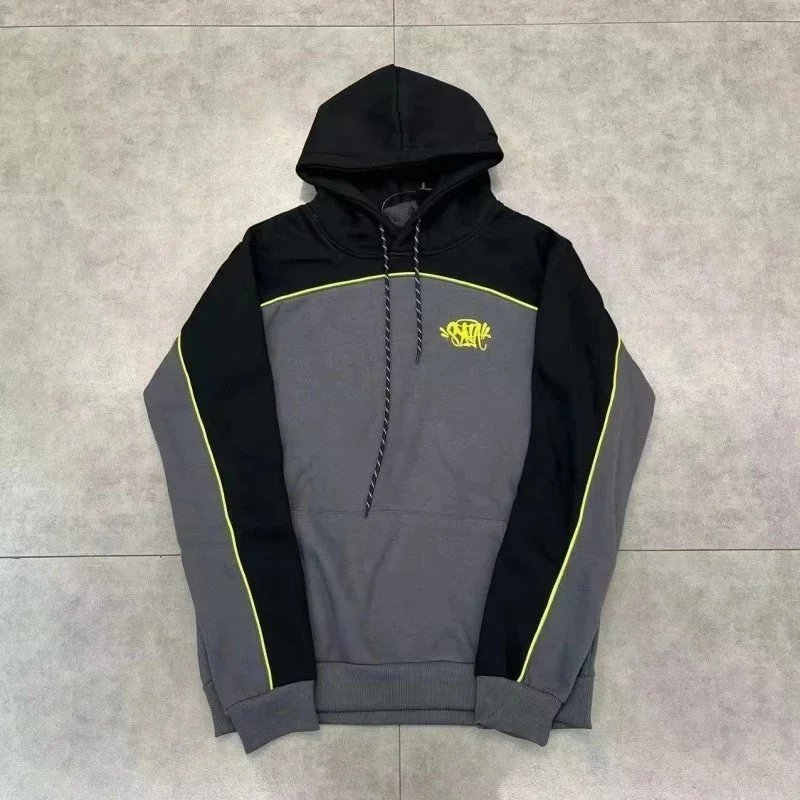Syna World Team Pipe Hoodie Black/Grey/Cobalt Blue