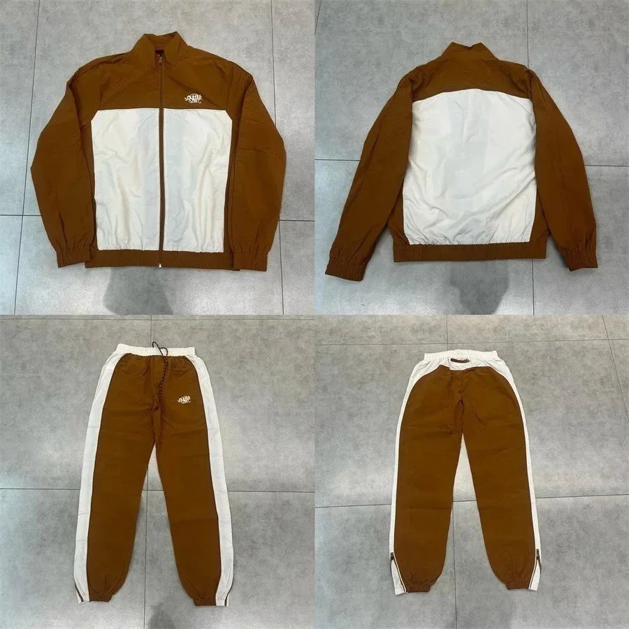 Syna World Logo Shell Tracksuit Brown/Beige