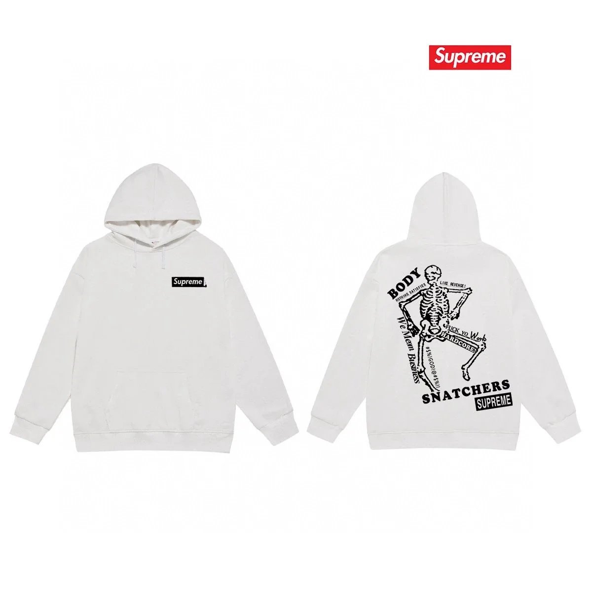 Supreme x Yohji Yamamoto Pumpkin Hooded Sweatshirt White