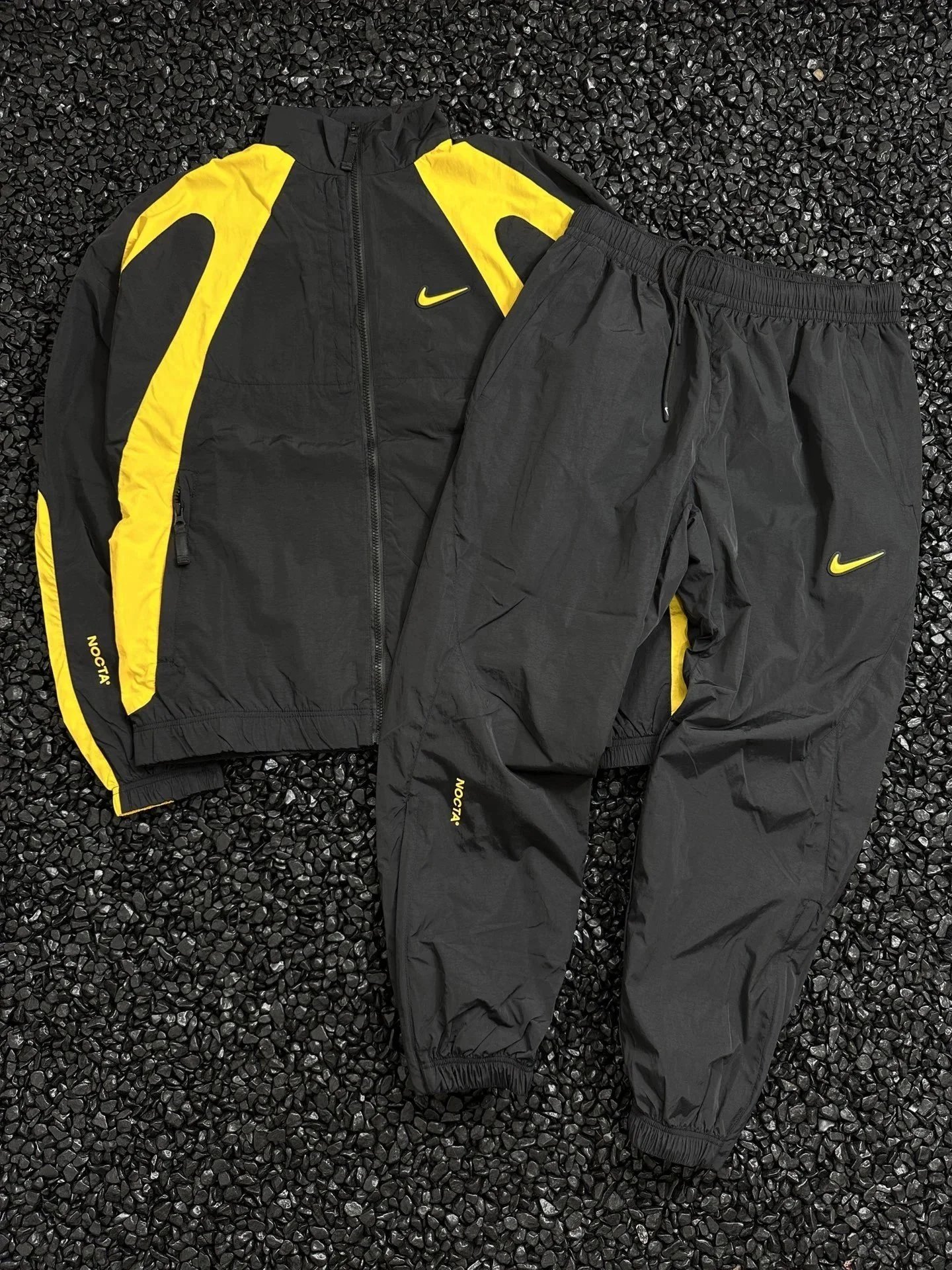 Nike x NOCTA NRG AU Track Jacket and Track Pants Black/Yellow