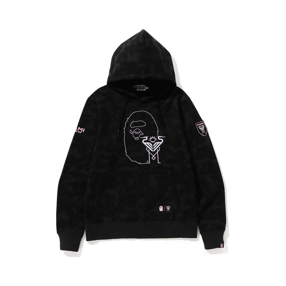 BAPE City Camo Shark Full Zip Hoodie Black