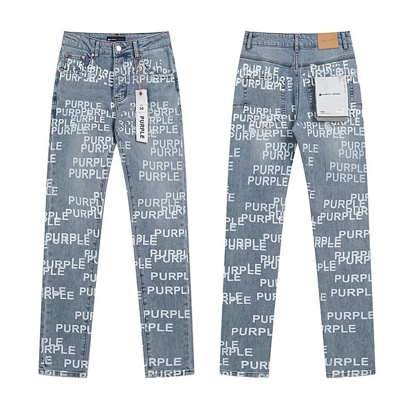 Purple Brand Repeat-Logo Skinny Jeans