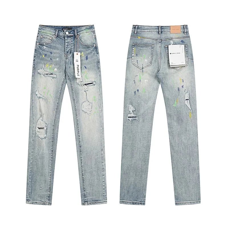 Purple Brand Repeat-Logo Skinny Jeans