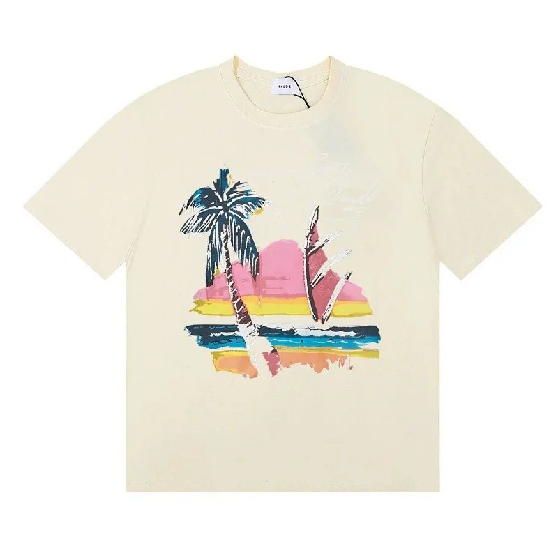 Rhude Beach Side Tee Vintage White