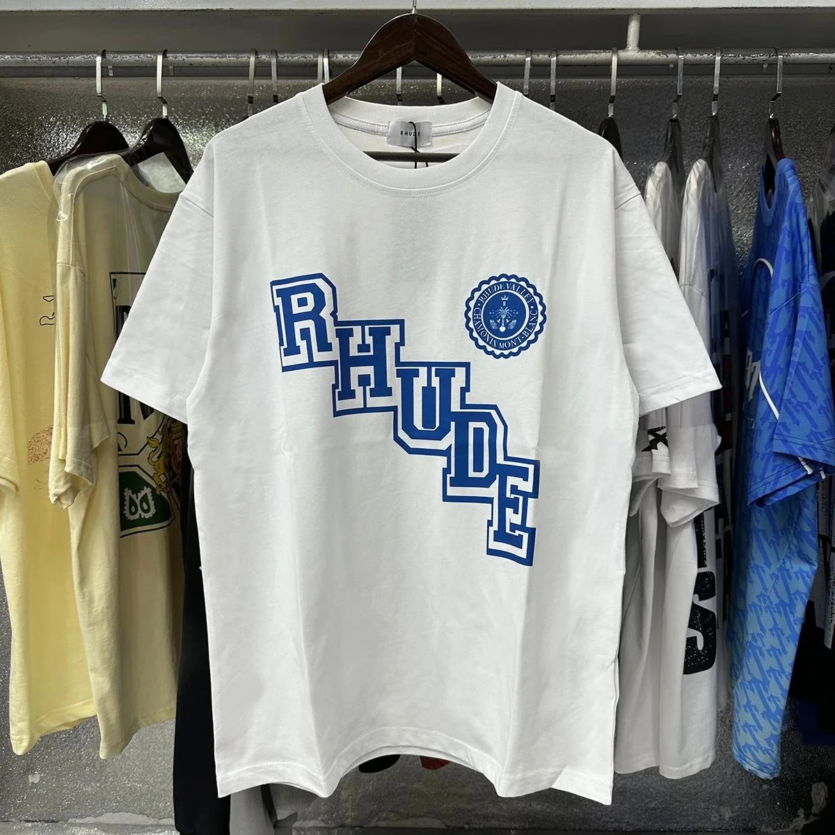 Rhude Beach Side Tee Vintage White