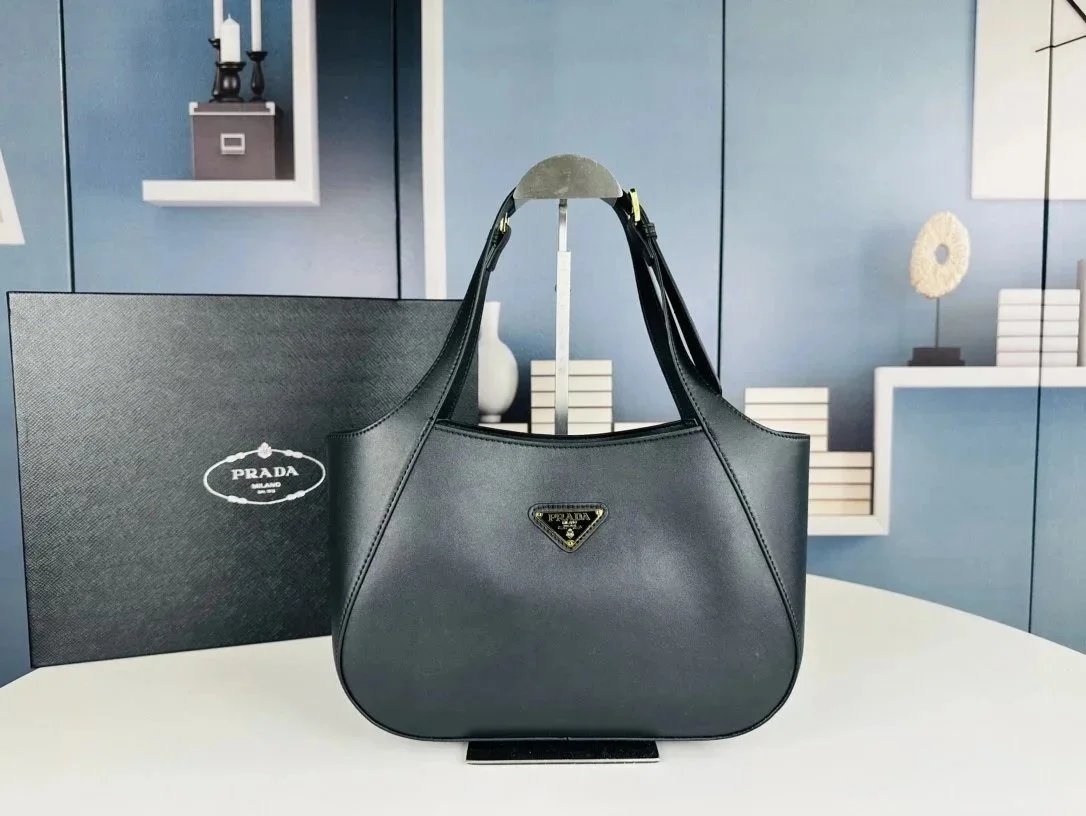 Prada Galleria Mini Saffiano Leather Bag Black
