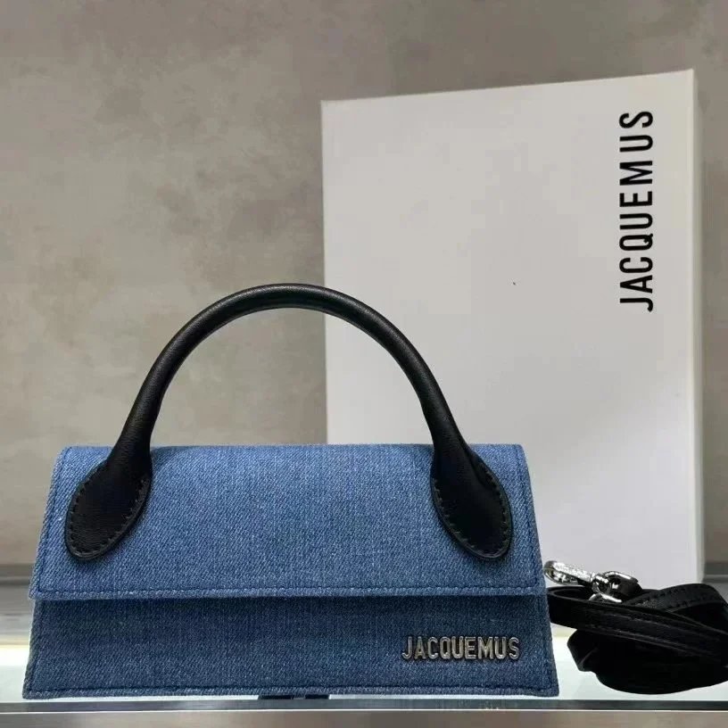 Jacquemus Le Chiquito Nœud Denim Bag Blue/Black