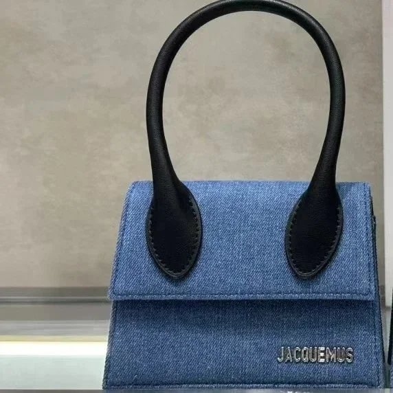 Jacquemus Le Chiquito Nœud Denim Bag Blue/Black