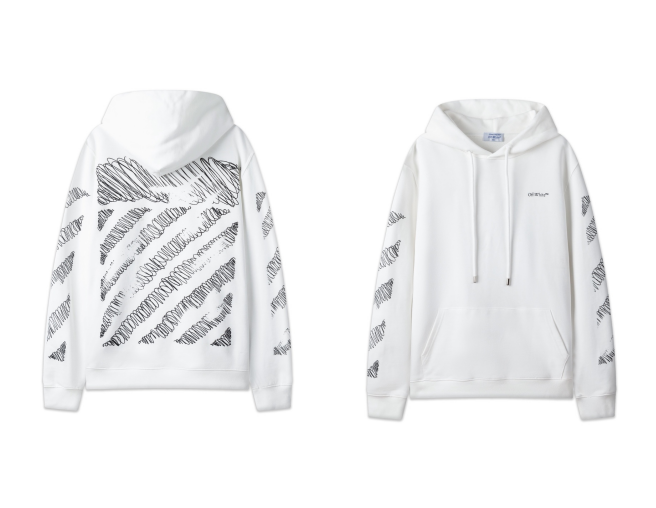 Off-White Tape Arrow Skate Hoodie Black Citrus