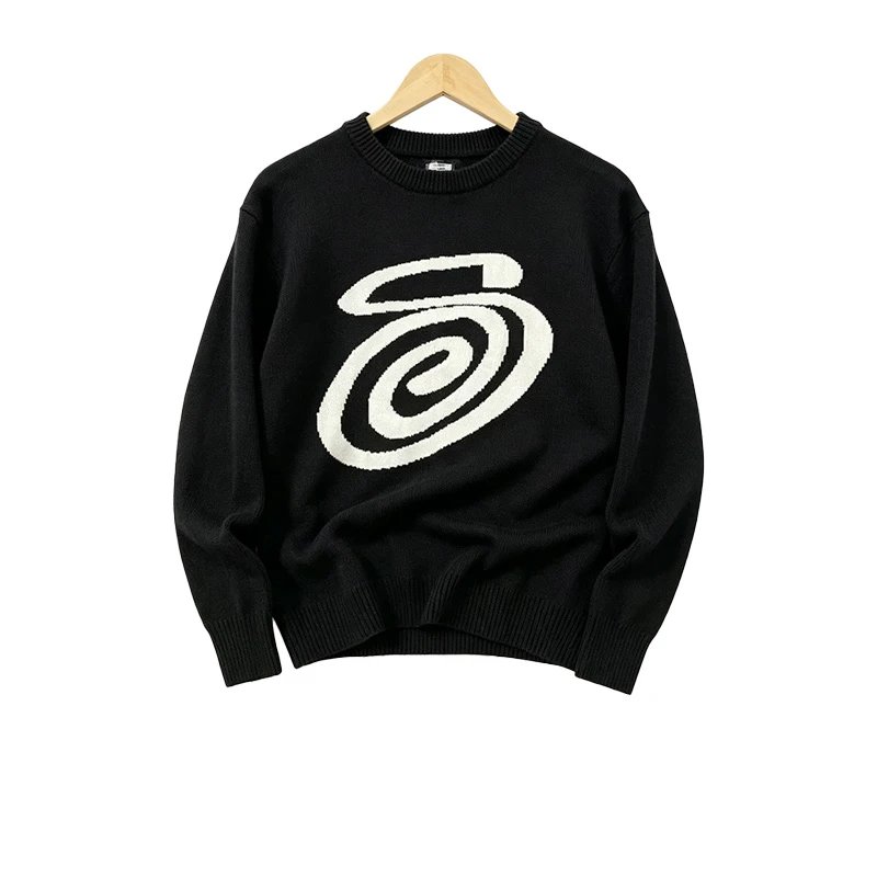 Stüssy Curly S Sweater Black
